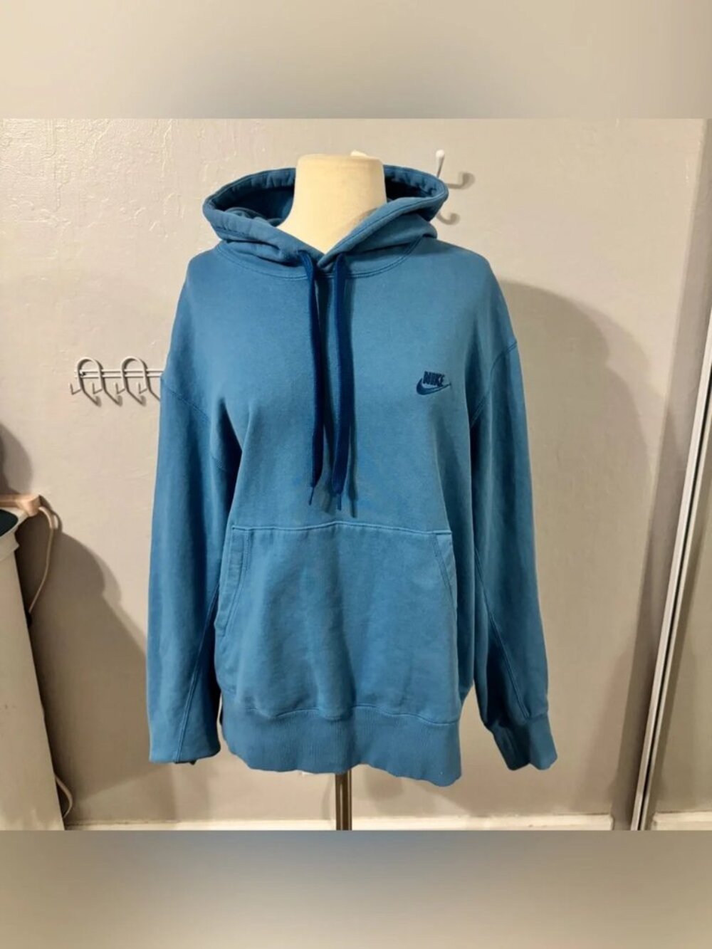 Thick Blue Nike Hoodie
